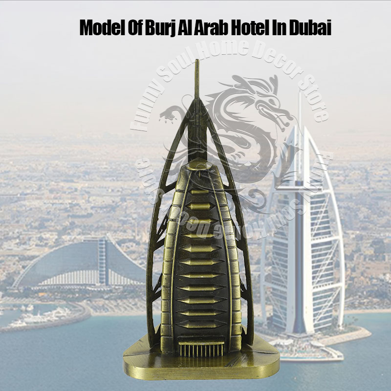 Home Office Dubai - Metalowy Burj Al Arab Dubai Luksusowy