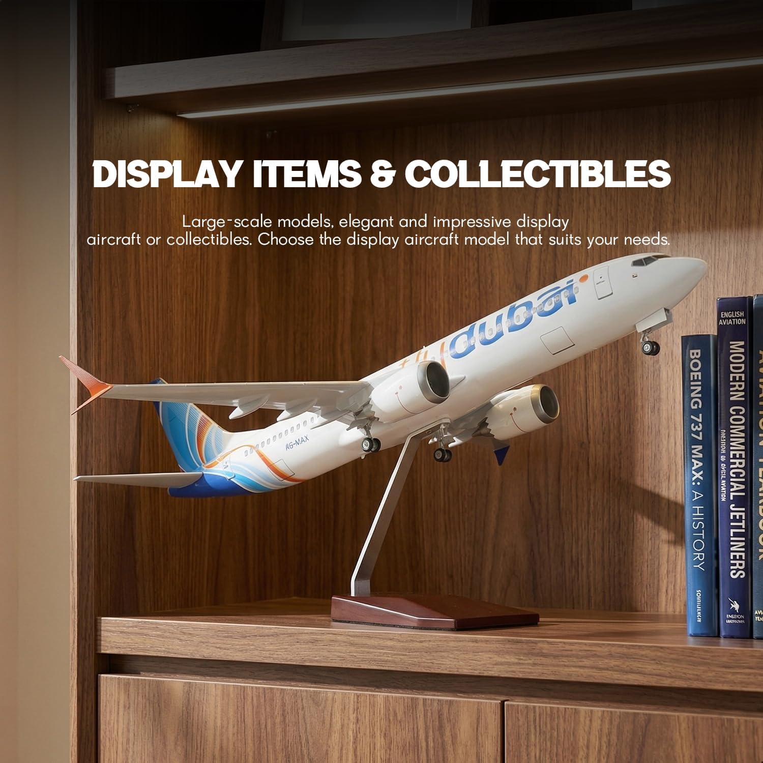 Home Office Dubai - Model samolotu Dubai B737 w skali