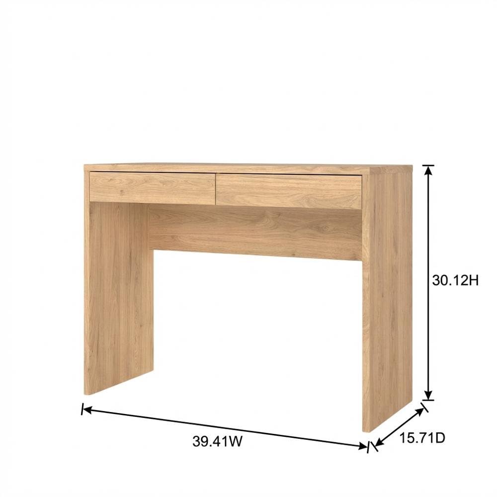 Brązowe drewniane biurko z szu – Home Office Work Table recenzja i cena