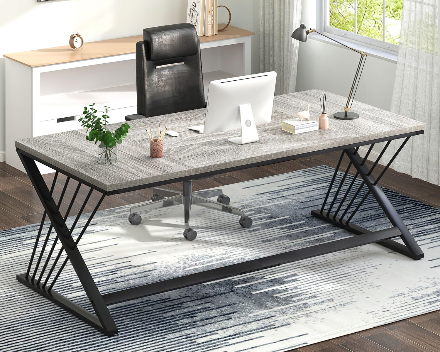 Rustykalny biurko komputerowe  – Home Office Work Table recenzja i cena