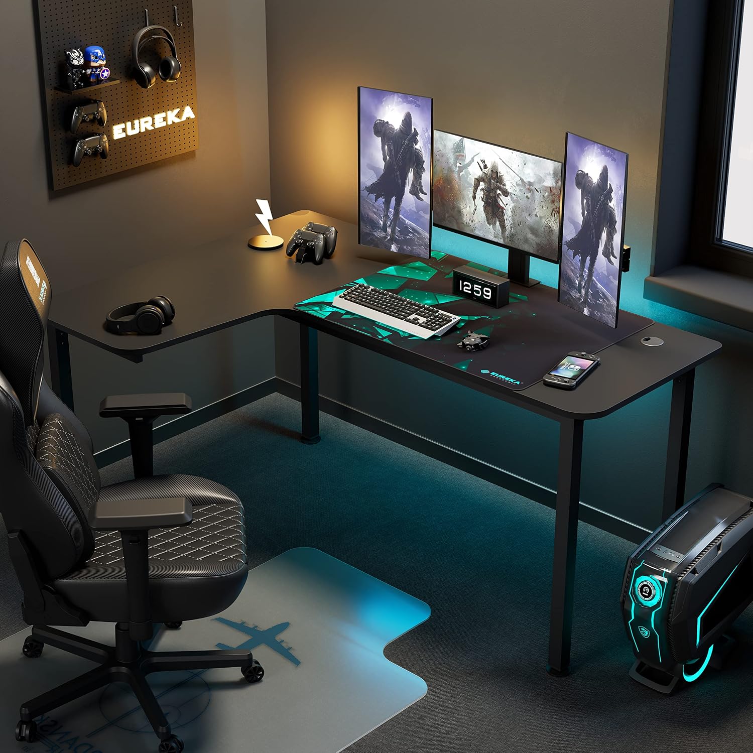 Biurko narożne w kształcie lit – Home Office Work Table recenzja i cena