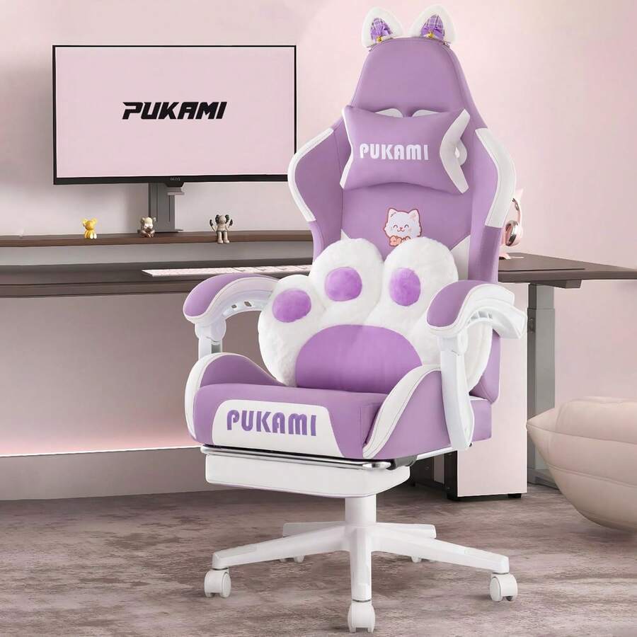 Różowe krzesło gamingowe z poł – Ergonomic Office Chair recenzja i cena